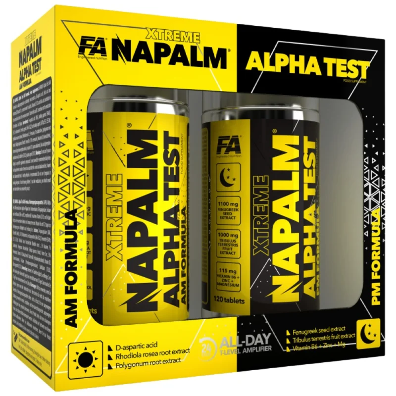 Xtreme Napalm Alpha Test | AM & PM Formula / 120 + 120 Таблетки