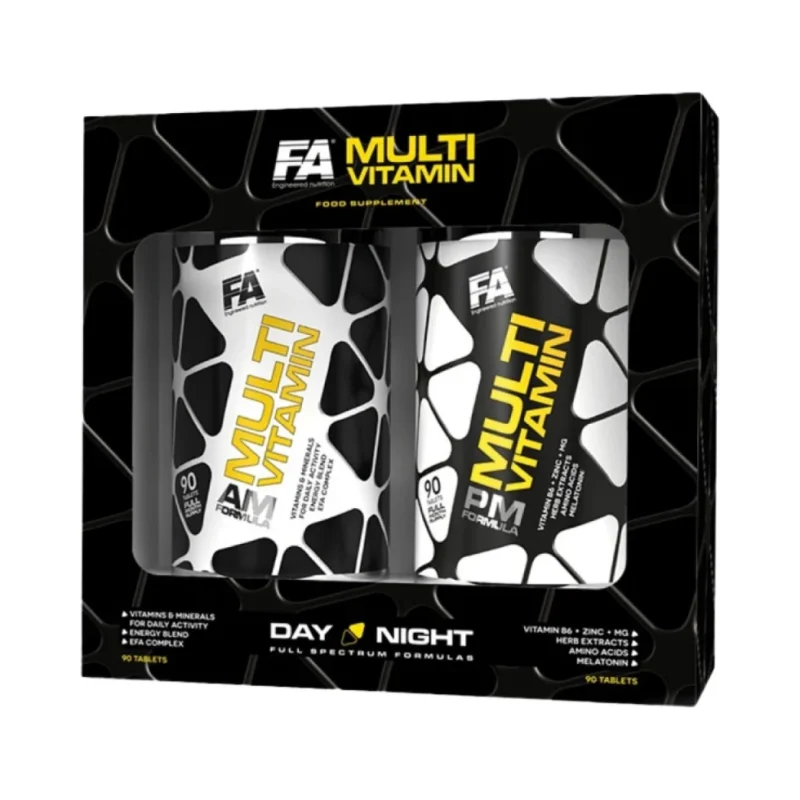 Multivitamin AM & PM Formula (30 дози) / 2 x 90 Таблетки - FA Nutrition