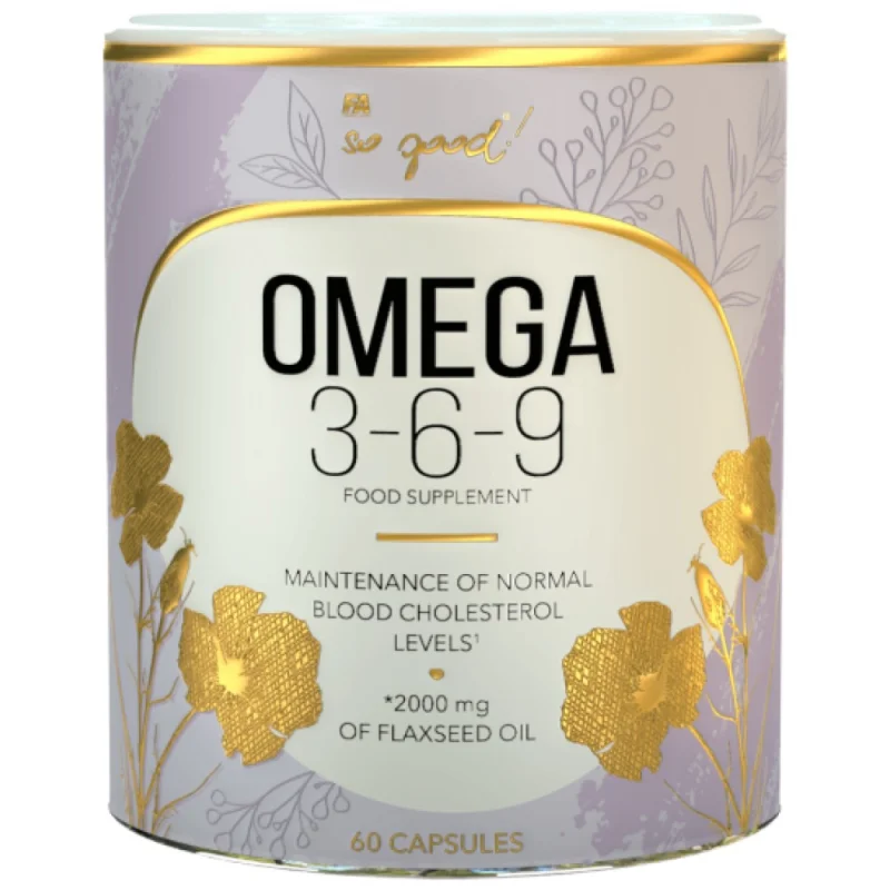 Omega 3-6-9 Flax Oil 1000 mg | So Good! Series (60 дози) / 60 Гел капсули