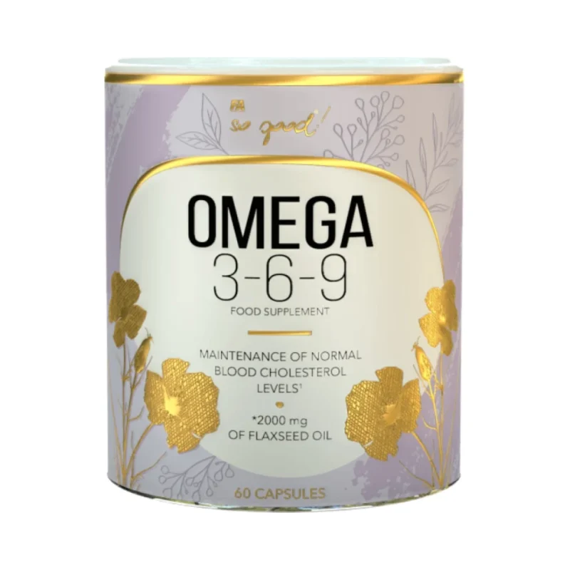 Omega 3-6-9 Flax Oil 1000 mg | So Good! Series (60 дози) / 60 Гел капсули - FA Nutrition