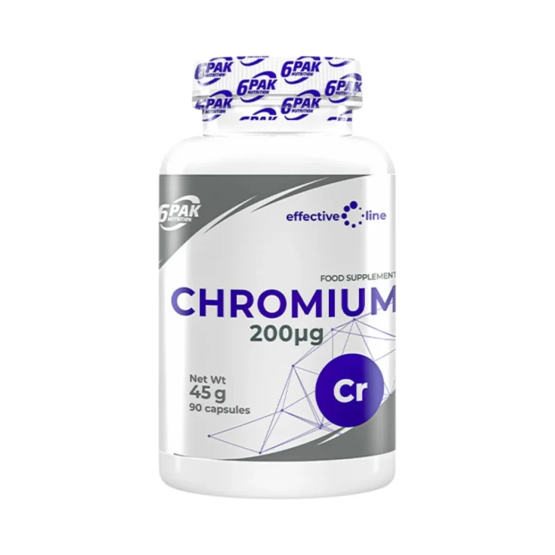 Chromium 200 mcg / 90 капсули, 90 дози - 6PAK Nutrition