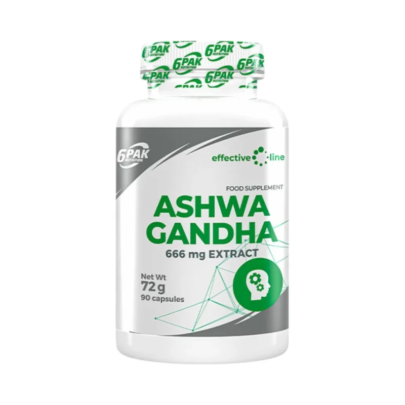 Ashwagandha 666 mg / 90 капсули, 90 дози - 6PAK Nutrition