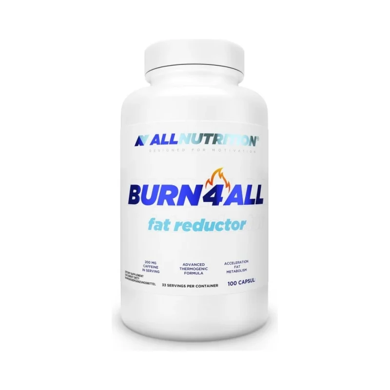 Burn4All - Fat Reductor - Фет Бърнър, Разфасовка 100 caps - Allnutrition