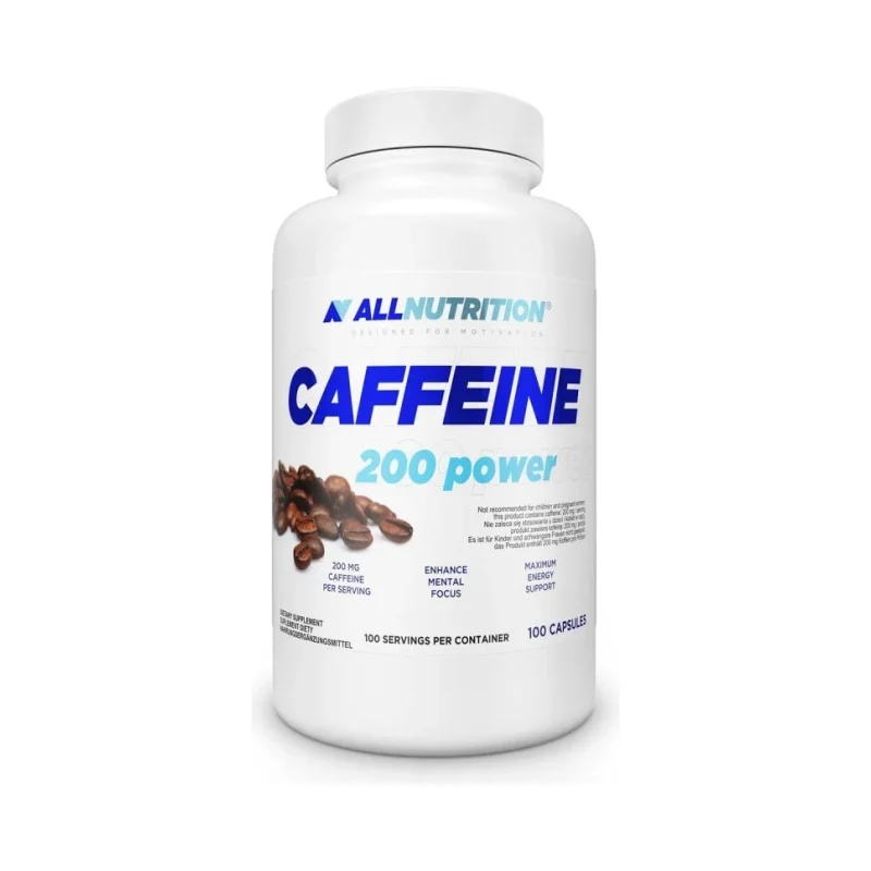 Caffeine 200 Power - Кофеин, Разфасовка 100 caps - Allnutrition