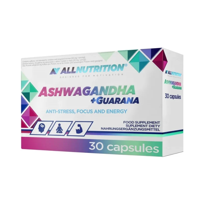 Ashwagandha + Guarana - Ашваганда + Гуарана, Разфасовка 30 caps - Allnutrition