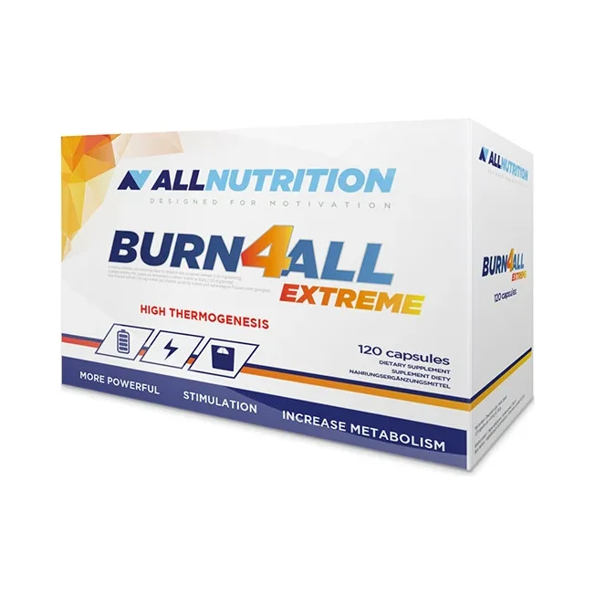 Burn4All Extreme - Фет Бърнър, Разфасовка 120 caps - Allnutrition