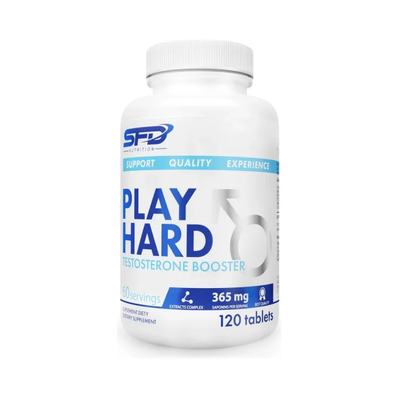 Play Hard Testosterone Booster - Тестостеронова Формула, Разфасовка 120 tabs