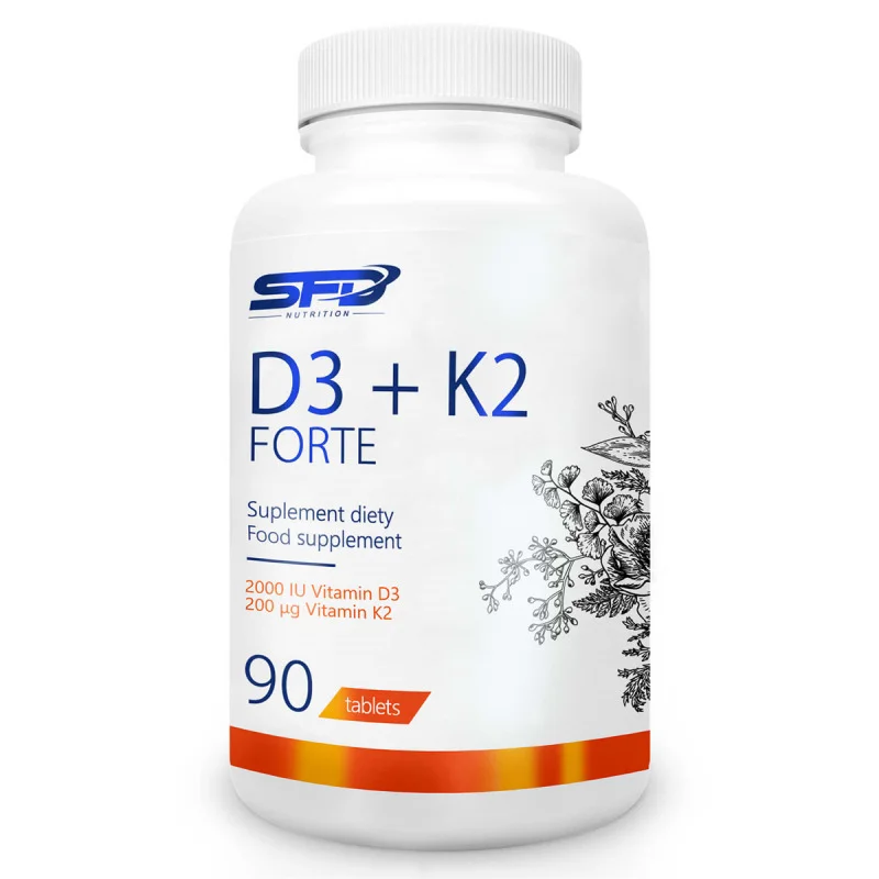 D3 + K2 Forte - Витамин D3 + K2, Разфасовка 90 tabs