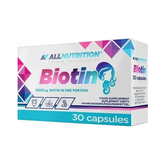 Biotin - Витамин B, Разфасовка 30 caps - Allnutrition