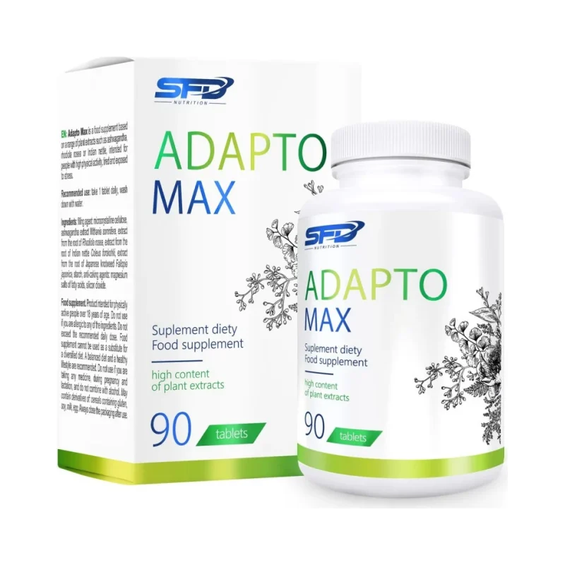 Adapto Max - Антиоксидант, Разфасовка 90 tabs - SFD