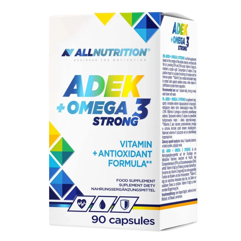 ADEK + Omega 3 Strong - Витамин A D E K + Омега 3, Разфасовка 90 caps