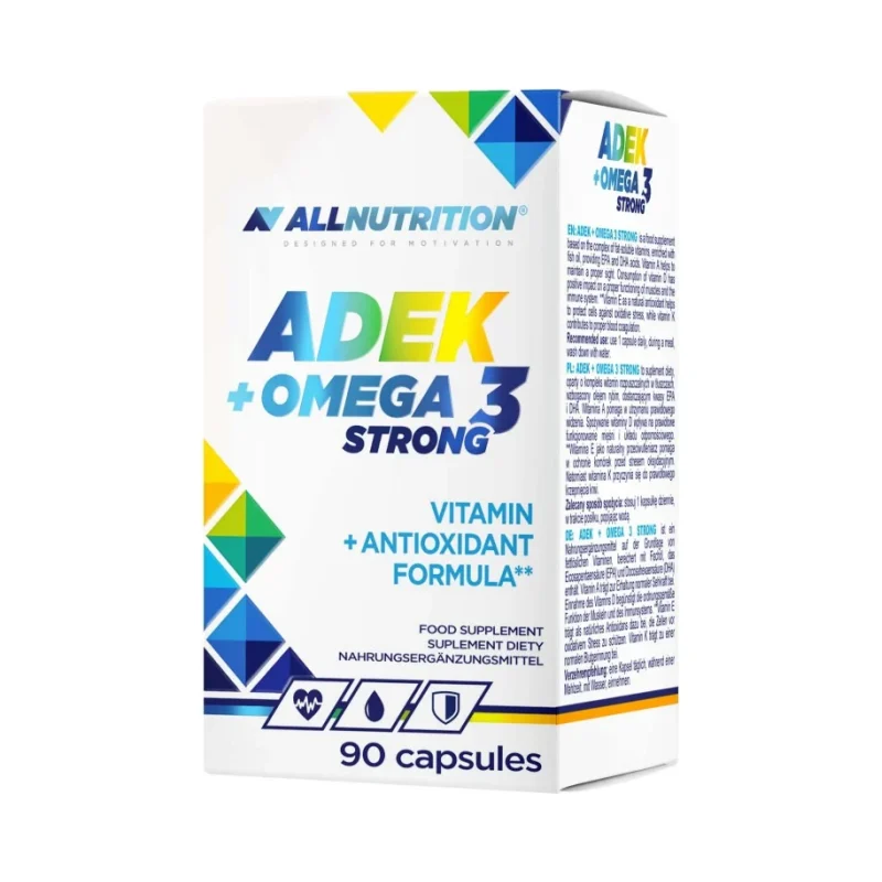 ADEK + Omega 3 Strong - Витамин A D E K + Омега 3, Разфасовка 90 caps - Allnutrition