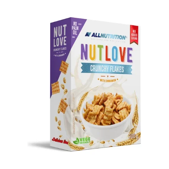 NutLove Crunchy Flakes with Cinnamon - Диетичен Корнфлейкс - Allnutrition