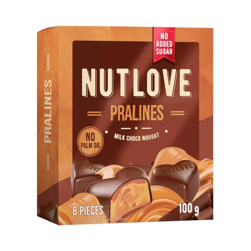 NutLove Pralines Milk Choco Nougat - Диетични Бонбони - Allnutrition