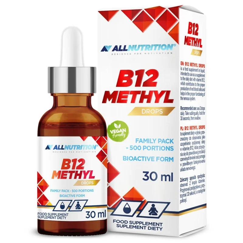 Vitamin B12 Methyl Drops - Витамин B12, Разфасовка 30ml