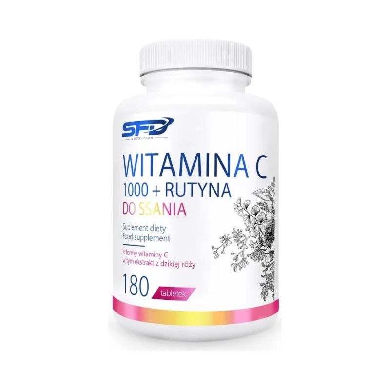 Vitamin C 1000 + Rutine - Витамин C + Рутин, Разфасовка 180 tabs - SFD