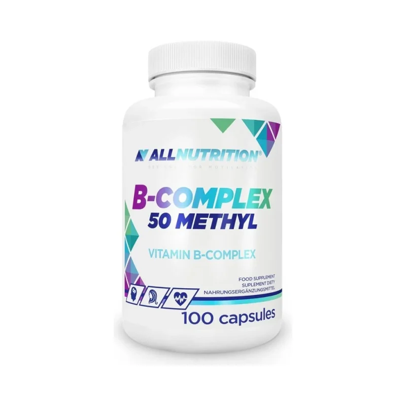 B-Complex 50 Methyl - Витамин B Комплекс, Разфасовка 100 caps - Allnutrition