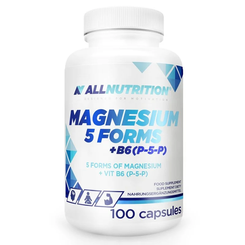 Magnesium 5 Forms + B6 - Магнезий + Витамин B6, Разфасовка 100 caps