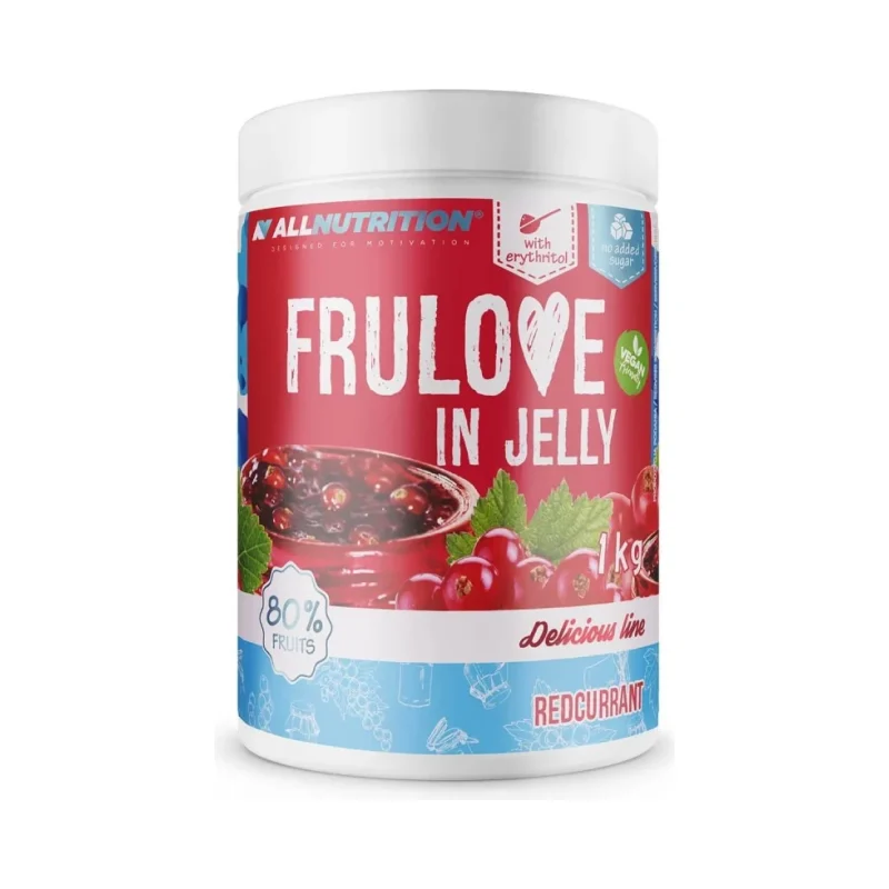 FruLove in Jelly - Redcurrent - Диетичен Конфитюр, Разфасовка 1kg - Allnutrition
