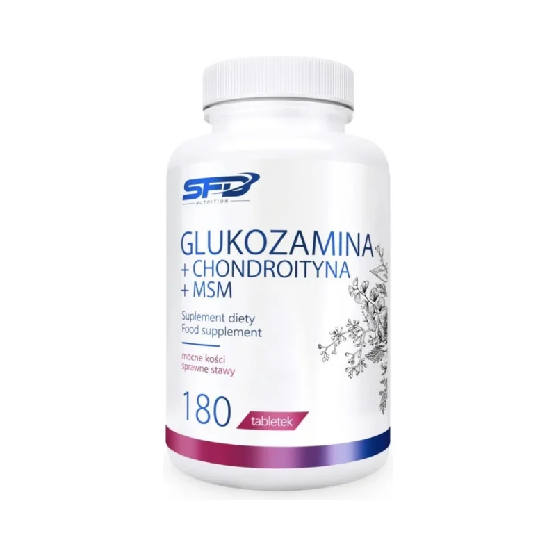 Glucosamine + Chondroitin + MSM - Глюкозамин Хондроитин МСМ, Разфасовка 180 tabs - SFD
