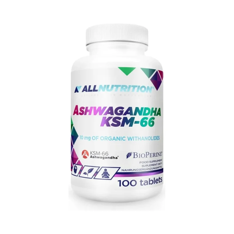 Ashwagandha KSM-66 - Ашваганда, Разфасовка 100 tabs - Allnutrition
