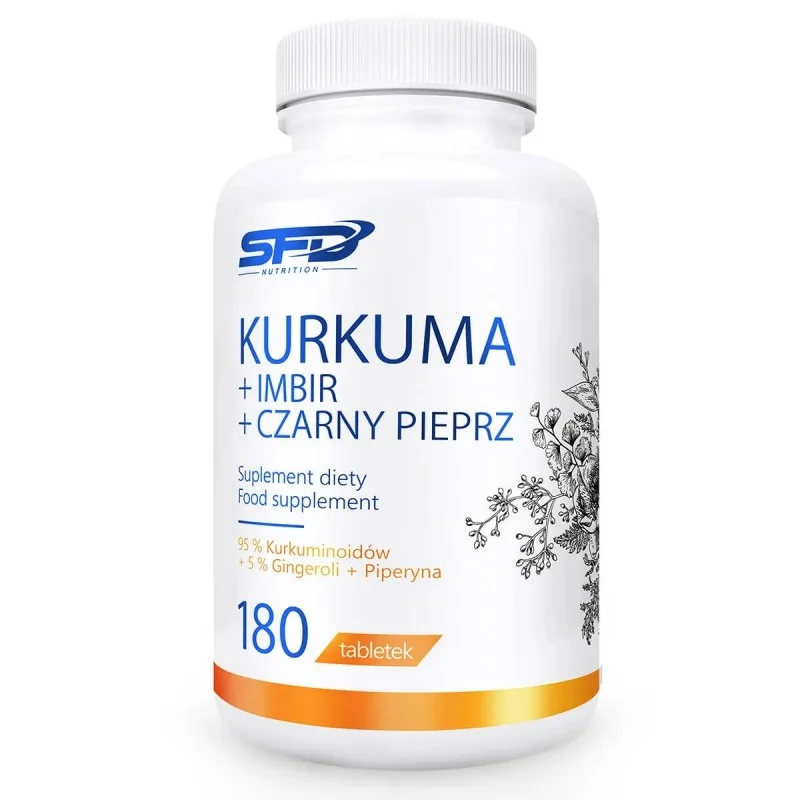 Curcumin + Ginger + Piperine - Куркумин + Джинджифил + Пиперин, Разфасовка 180 tabs