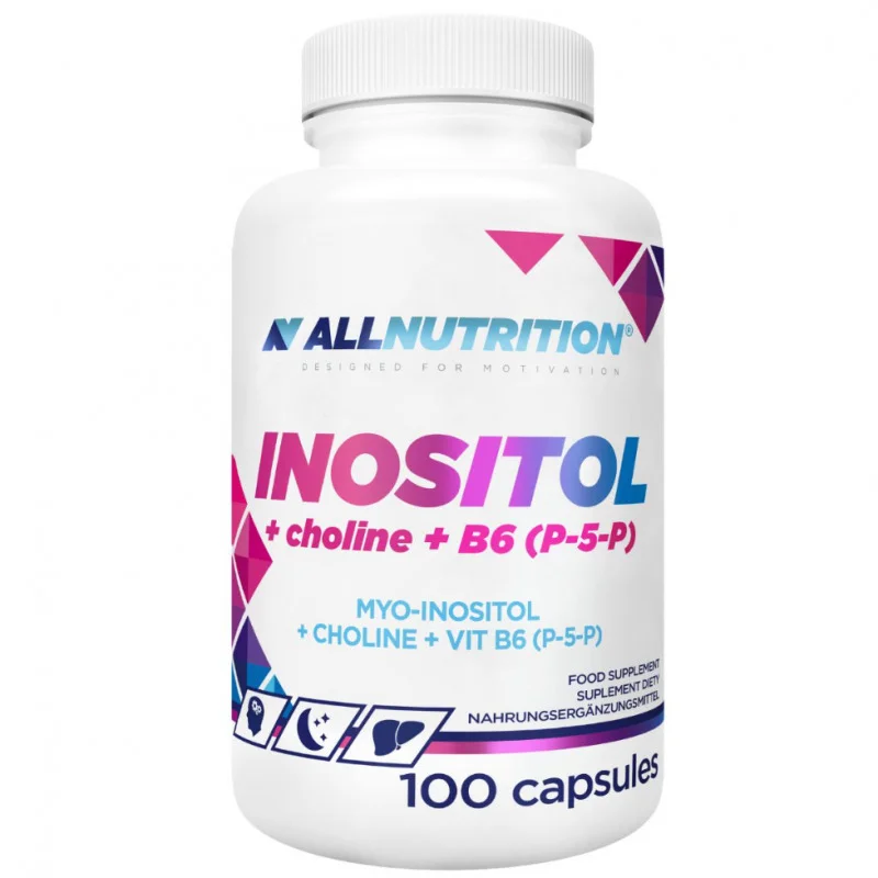 Inositol + Choline + B6 (P-5-p) - Инозитол + Холин + Витамин B6, Разфасовка 100 caps