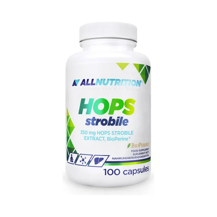 Hops Strobile - Хмел, Разфасовка 100 caps - Allnutrition