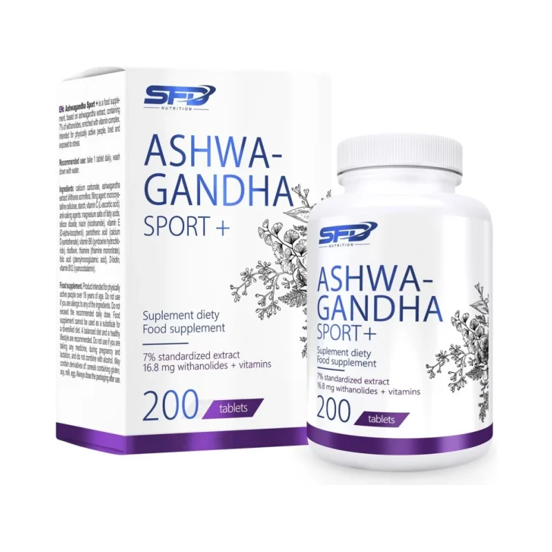 Ashwagandha Sport+ - Ашваганда, Разфасовка 200 tabs - SFD