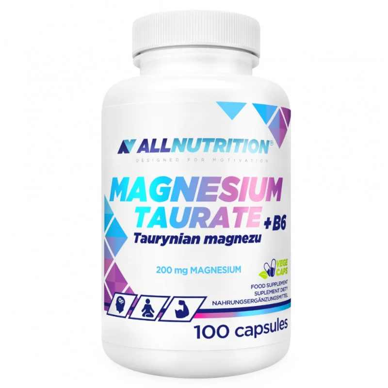Magnesium Taurate + B6 - Магнезиев Таурат + Витамин B6, Разфасовка 100 caps