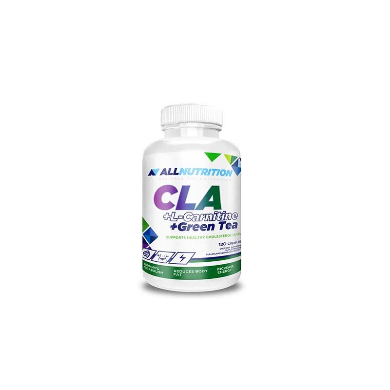 CLA + L-Carnitine + Green Tea - Липотропен Фет Бърнър, Разфасовка 120 caps