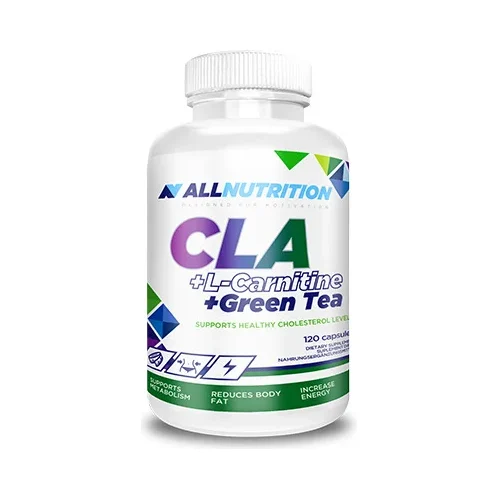 CLA + L-Carnitine + Green Tea - Липотропен Фет Бърнър, Разфасовка 120 caps - Allnutrition