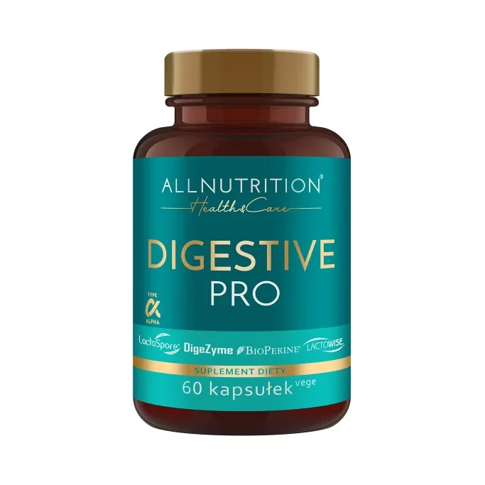 Digestive Pro - Храносмилателни Ензими, Разфасовка 60 caps - Allnutrition