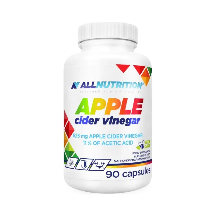 Apple Cider Vinegar - Ябълков Оцет, Разфасовка 90 caps - Allnutrition