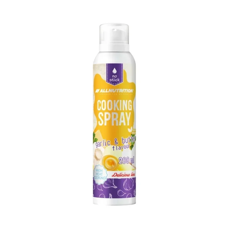 Cooking Spray - Garlic & Butter - Спрей За Готвене, Разфасовка 200ml - Allnutrition