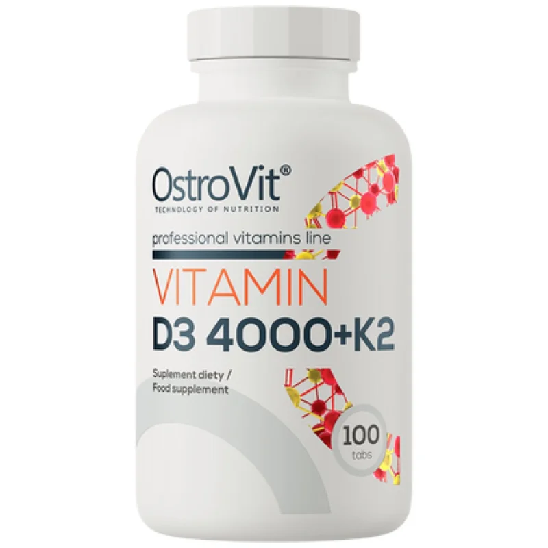Vitamin D3 4000 + K2 MK-7 100 mcg (100 дози) / 100 Таблетки