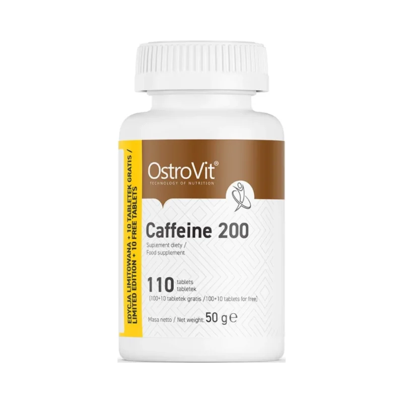 Caffeine 200 / 110 Таблетки, 110 дози - OstroVit