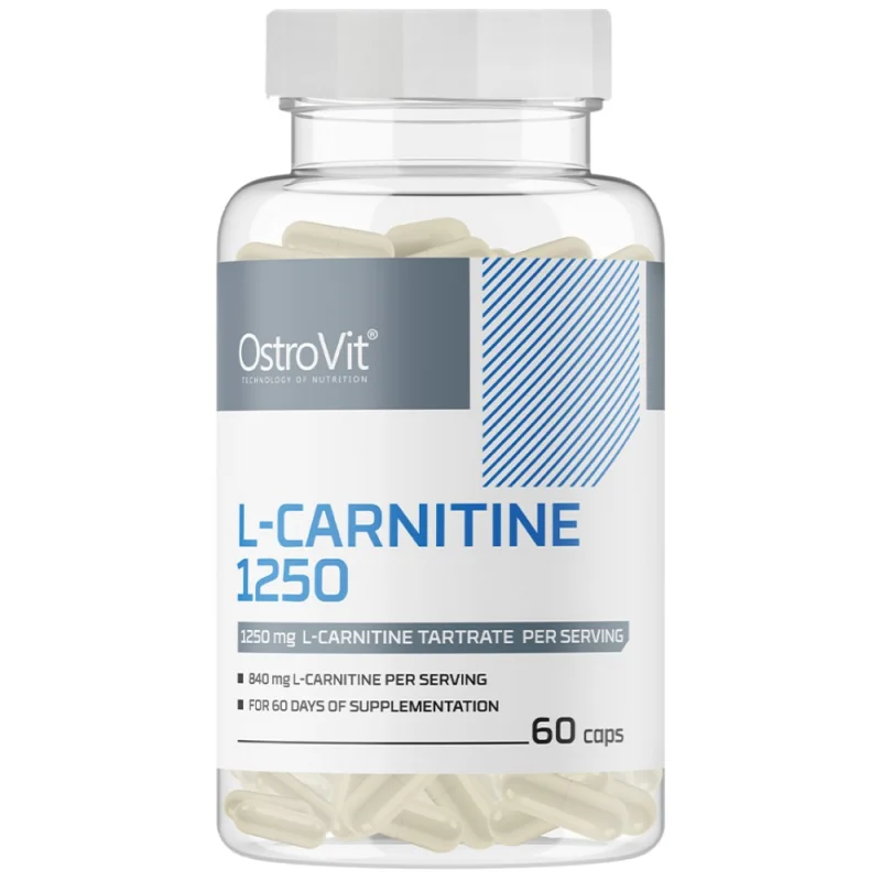 L-Carnitine 1250 mg / 60 капсули, 60 дози