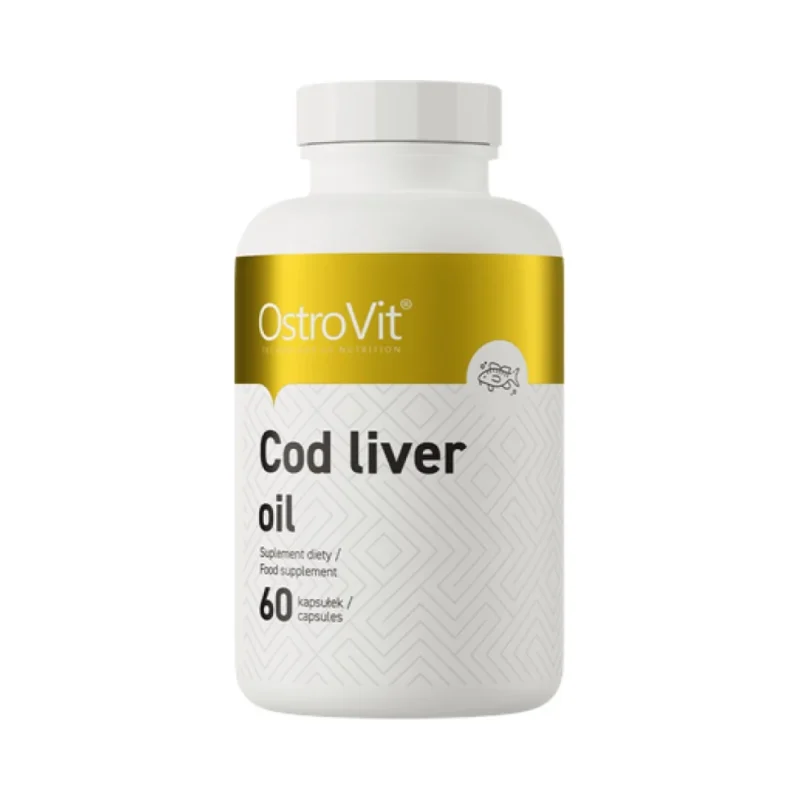Cod Liver Oil 500 mg / 60 Гел капсули, 60 дози - OstroVit