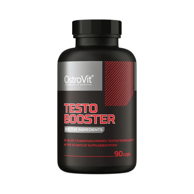 Testo Booster | with Tribulus, Fenugreek, Maca, DAA & Ginseng / 90 капсули, 30 дози - OstroVit