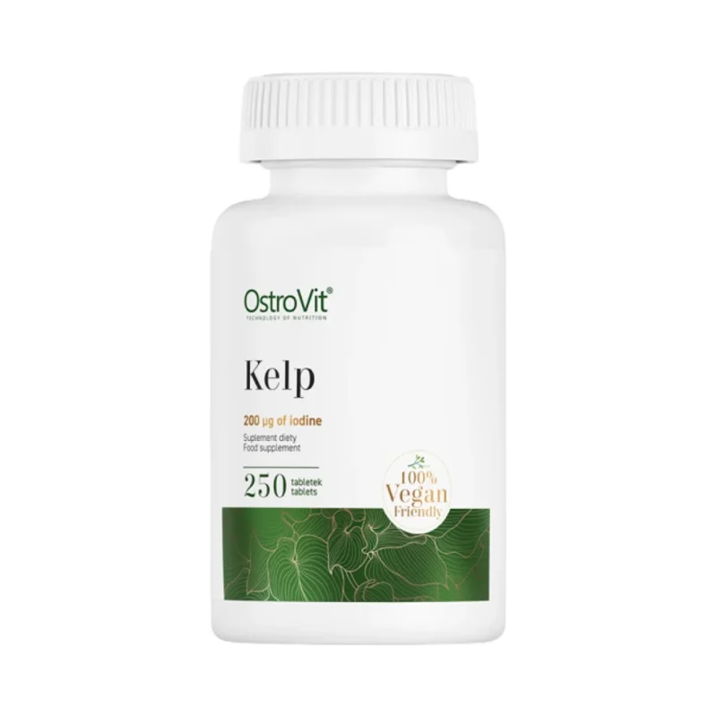 Kelp 200 mcg | Natural Iodine Source / 250 Таблетки, 250 дози - OstroVit