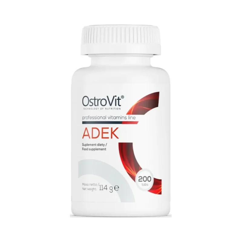 ADEK / Vitamin A + D + E + K (200 дози) / 200 Таблетки - OstroVit