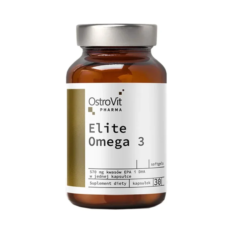 Elite Omega 3 1000 mg + Vitamin E / 30 Гел капсули, 30 дози - OstroVit