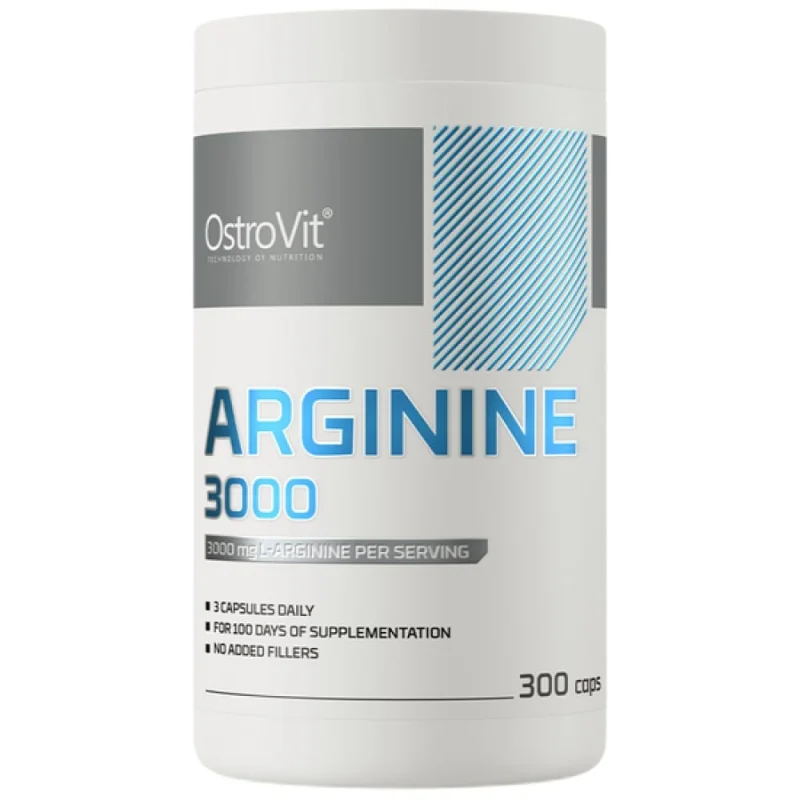 Arginine 3000 / L-Arginine Caps / 300 капсули, 100 дози