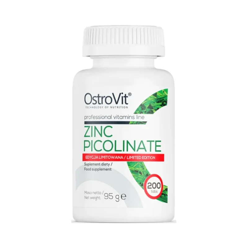 Zinc Picolinate 15 mg / Limited Edition / 200 Таблетки, 200 дози - OstroVit