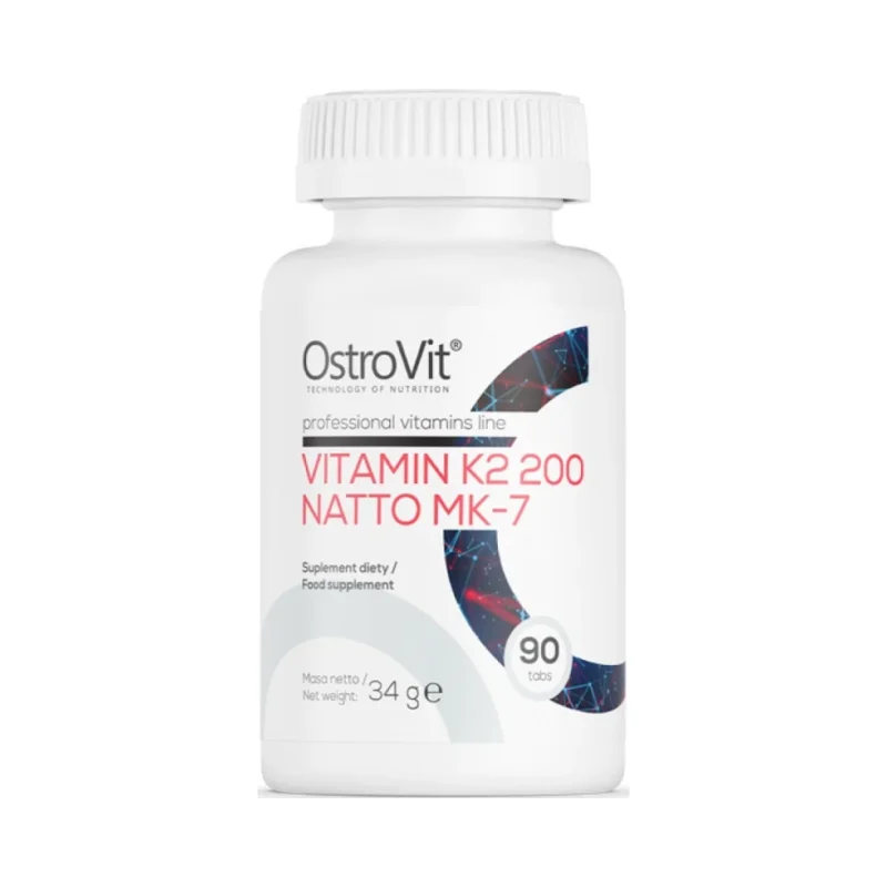 Vitamin K2 200 mcg / Natto MK-7 / 90 Таблетки, 90 дози - OstroVit