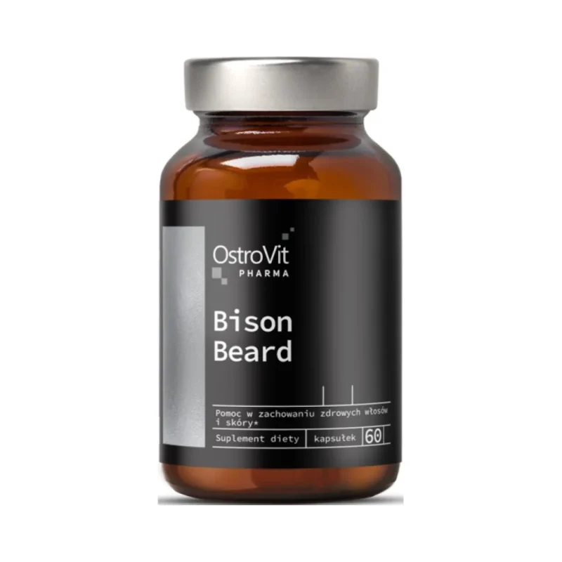 Bison Beard / Men's Beard Care / 60 капсули, 30 дози - OstroVit