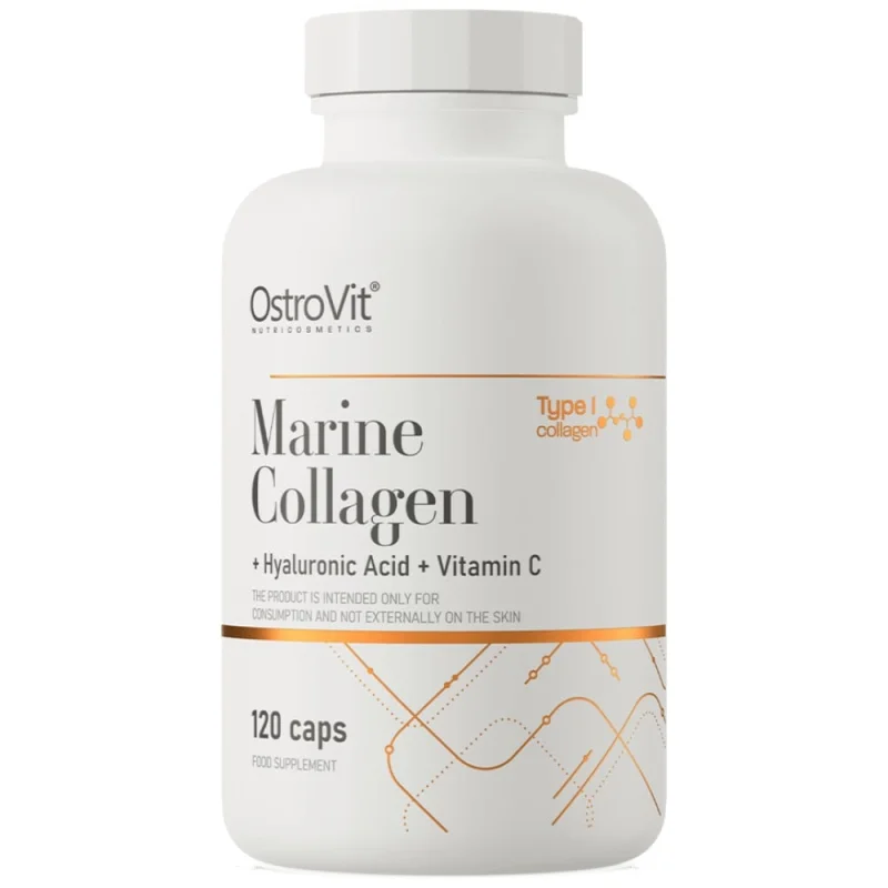 Marine Collagen / + Hyaluronic Acid and Vitamin C / 120 капсули, 30 дози