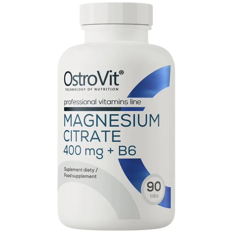 Magnesium Citrate 400 mg + B6 / 90 Таблетки, 90 дози