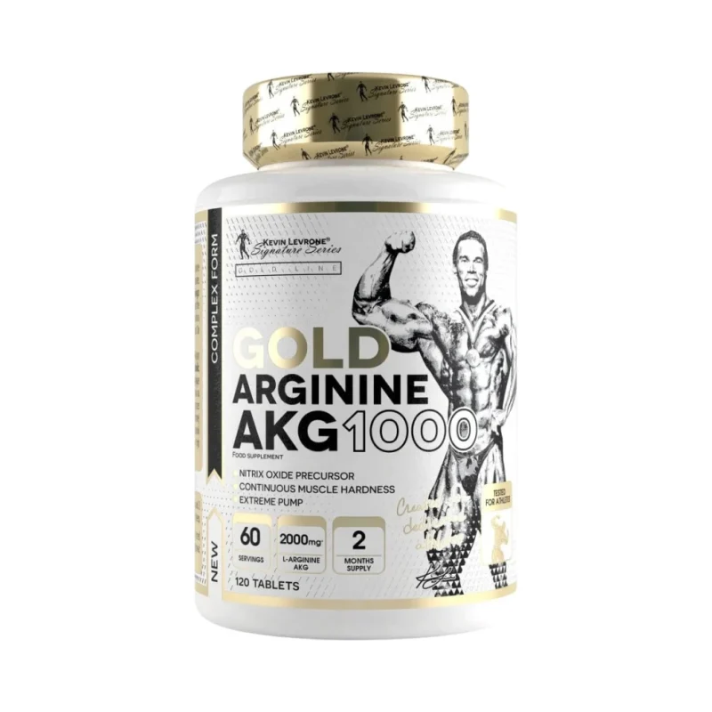 Gold Arginine AKG 1000 | AAKG 1000 (60 дози) / 120 Таблетки - Kevin Levrone